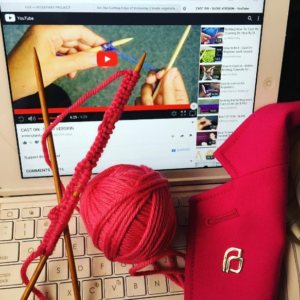 Cecile Richards of Planned Parenthood post picture to Instagram of her learning how to knit a Pussyhat