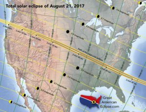 Great American Eclipse 2017 Map