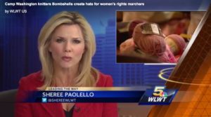 Camp Washington knitters Bombshells create hats for women's rights marchers