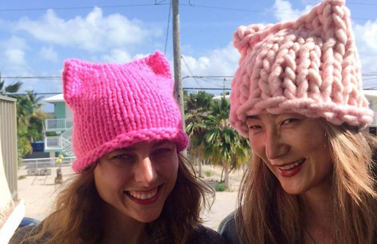 Women knit thousands of ‘pussy power hats’ to support the Women’s March on Washington