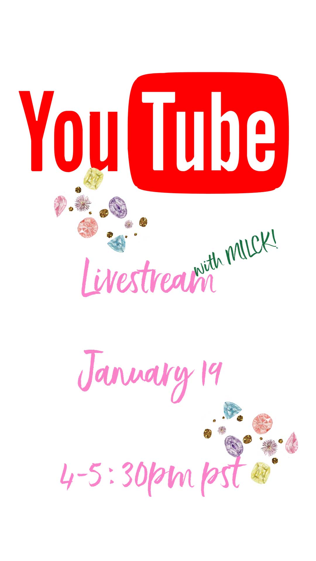 YouTube Livestream with MILCK