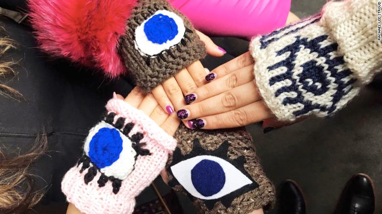 Why you'll see a lot of 'evil eye' gloves at the March For Our Lives