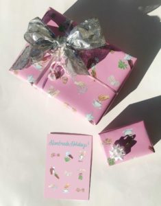 Handmade Holidays Gift Wrap and Greeting Card