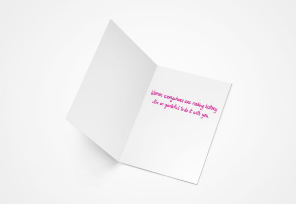 Will You Be My Women's March Buddy Greeting Card