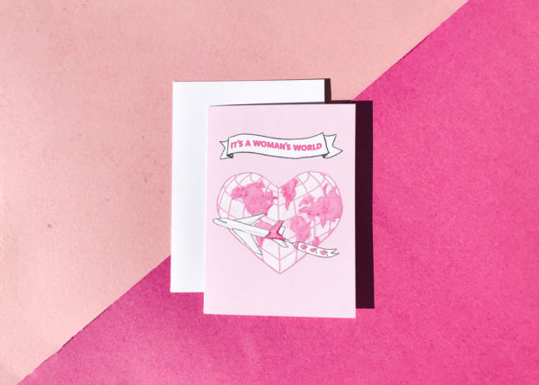 It's a Woman's World 5x7 Greeting Cards
