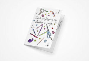 Partner in Craft Galentines Day 5x7 Greeting Cards