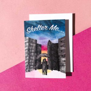 Shelter Me 5x7 Greeting Card