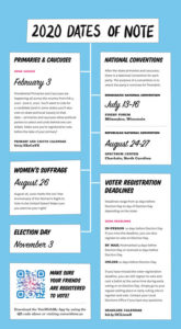 Feminism Style Voting Wall Calendar Dates of Note